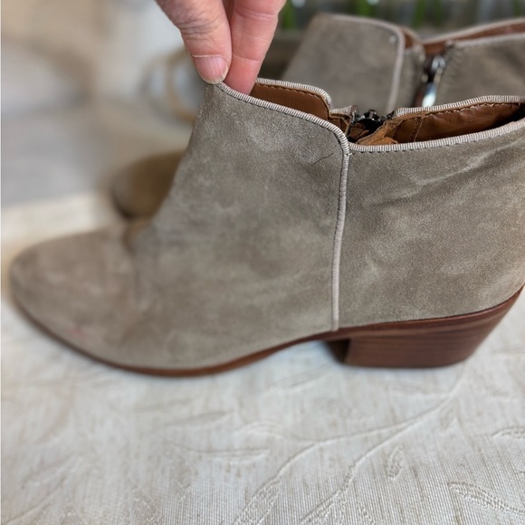 Sam Edelman Womens Petty Chelsea Putty Suede Ankle Bootie US Size 9 Inside Zip - Picture 13 of 15
